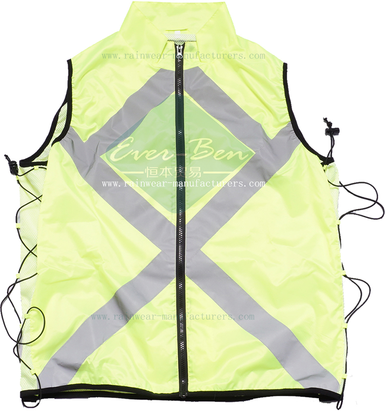 Nylon Safety Vest with Reflective Tape